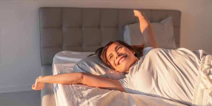 waking up