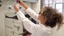 woman in a lab